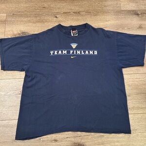 Nike Team Finland Navy Short Sleeve Tee